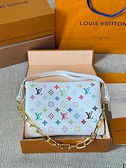 Louis Vuitton LV x TM Coussin PM White Multicolored 26x20x12cm - 1