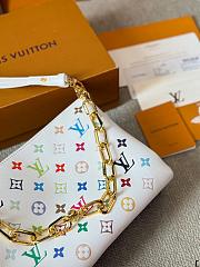 Louis Vuitton LV x TM Coussin PM White Multicolored 26x20x12cm - 3