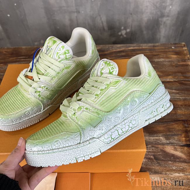 Louis Vuitton LV Trainer Sneaker Green 02 - 1