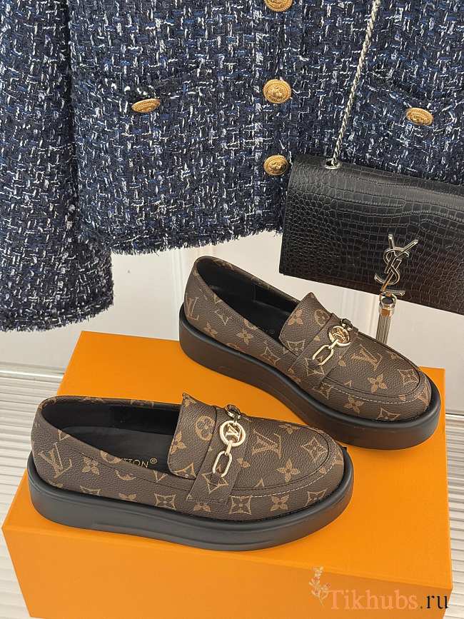 Louis Vuitton LV Monogram Brown Loafer - 1