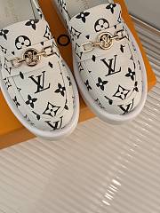 Louis Vuitton LV White Black Loafer - 5