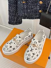 Louis Vuitton LV White Black Loafer - 4