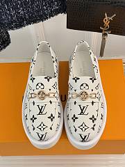 Louis Vuitton LV White Black Loafer - 2