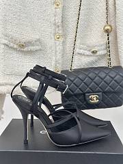 Chanel Strappy Black Heel 10cm - 1