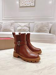 Christian Louboutin CL Brown Chelsea Boot - 1