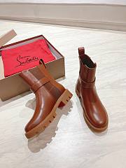 Christian Louboutin CL Brown Chelsea Boot - 3