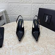 YSL Slingback Black Patent Heel 10cm - 4