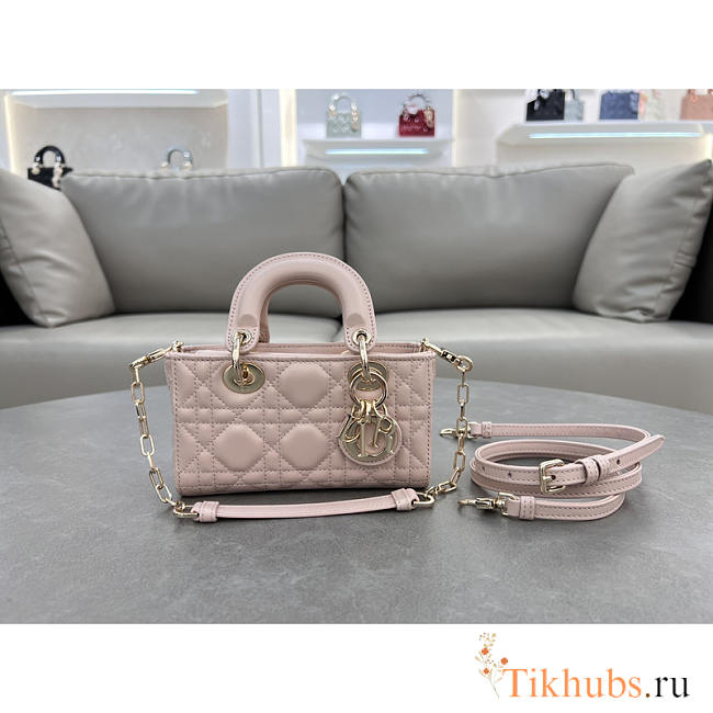 Dior Lady D-Joy Mini Bag Light Pink 16x9x5cm - 1