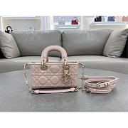 Dior Lady D-Joy Mini Bag Light Pink 16x9x5cm - 1