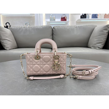 Dior Lady D-Joy Mini Bag Light Pink 16x9x5cm