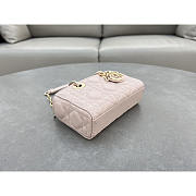 Dior Lady D-Joy Mini Bag Light Pink 16x9x5cm - 6