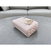 Dior Lady D-Joy Mini Bag Light Pink 16x9x5cm - 4