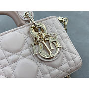 Dior Lady D-Joy Mini Bag Light Pink 16x9x5cm - 2