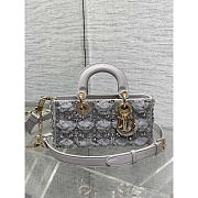 Dior Geanta Lady D-Joy In Gray 26cm - 1