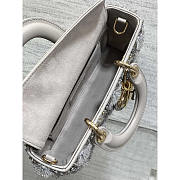 Dior Geanta Lady D-Joy In Gray 26cm - 6