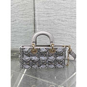 Dior Geanta Lady D-Joy In Gray 26cm - 4