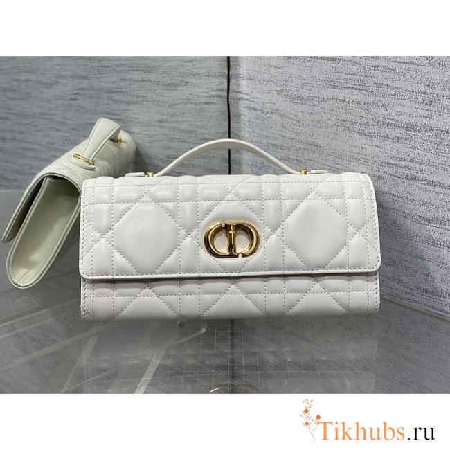 Dior Miss Caro Top Handle Pouch White 24x12x4cm - 1