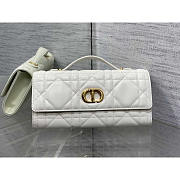 Dior Miss Caro Top Handle Pouch White 24x12x4cm - 1