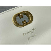 Dior Miss Caro Top Handle Pouch White 24x12x4cm - 5