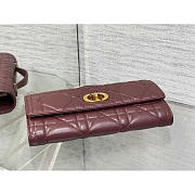 Dior Miss Caro Top Handle Pouch Red Wine 24x12x4cm - 4