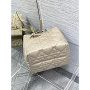 Dior Medium Toujours Vertical Tote Bag Beige 20x22x18.5cm - 5