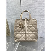 Dior Medium Toujours Vertical Tote Bag Beige 20x22x18.5cm - 4