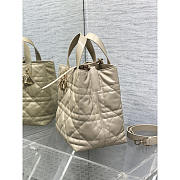 Dior Medium Toujours Vertical Tote Bag Beige 20x22x18.5cm - 3