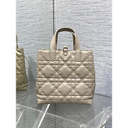 Dior Medium Toujours Vertical Tote Bag Beige 20x22x18.5cm - 2