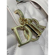 Dior Medium Toujours Vertical Tote Bag Light Pink 20x22x18.5cm - 2