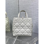 Dior Medium Toujours Vertical Tote Bag White 20x22x18.5cm - 4