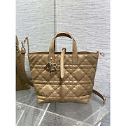 Dior Medium Toujours Vertical Tote Bag Tan 20x22x18.5cm - 1