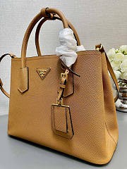 Prada Medium Saffiano Leather Caramel Bag 33x25x14.5cm - 2