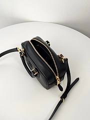 Miu Miu Arcadie Leather Bag Black 22x10.5x7.5cm - 5