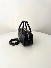 Miu Miu Arcadie Leather Bag Black 22x10.5x7.5cm - 3