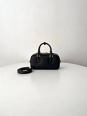 Miu Miu Arcadie Leather Bag Black 22x10.5x7.5cm - 2