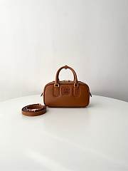 Miu Miu Arcadie Leather Bag Brown 22x10.5x7.5cm - 1