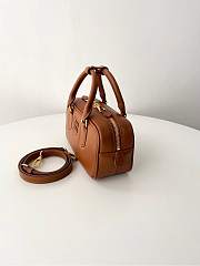 Miu Miu Arcadie Leather Bag Brown 22x10.5x7.5cm - 5