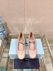 Prada 35mm Buckle Leather Pumps Pink - 1