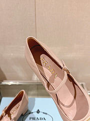 Prada 35mm Buckle Leather Pumps Pink - 4