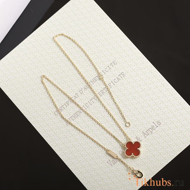 Van Cleef Arpels Necklace VCA Jewelry Red - 1