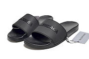 Balenciaga Black Slides - 1