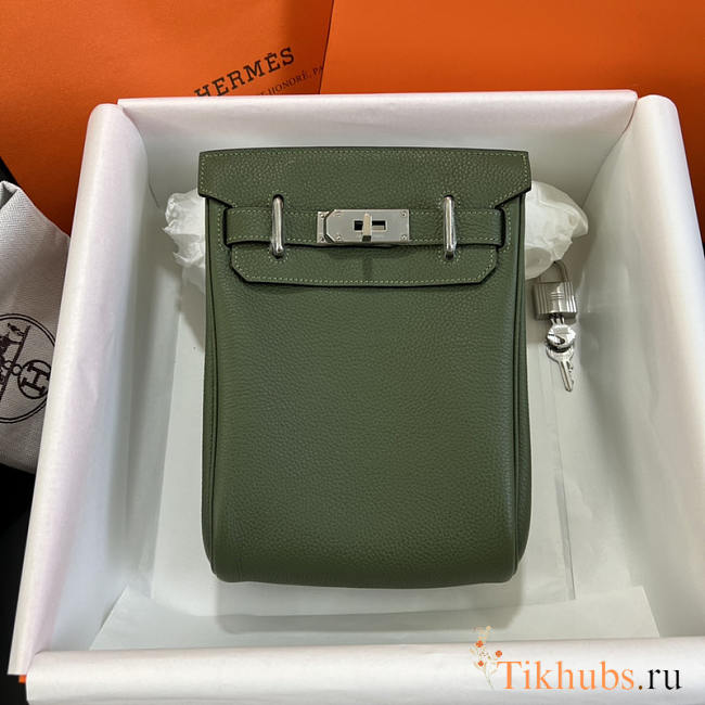 Hermes Hac a Dos PM Backpack Green 18x26x8cm - 1