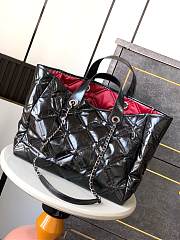 Chanel Shopping Tote Bag Black 35x29x14cm - 4