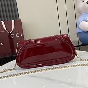 Gucci Blondie Small Shoulder Bag Red Patent 29.5x12.5x7cm - 3