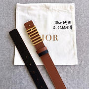 Dior D-Fence Reversible Belt Brown 3cm - 2