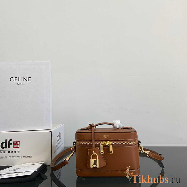 Celine Vanity Case Brown Bag 18x12x18cm - 1