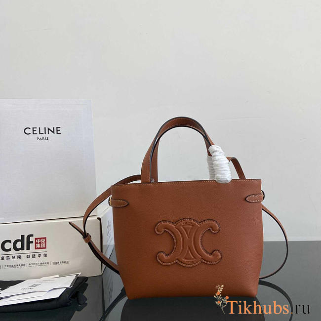 Celine Cabas Anais Brown Bag 20.5x9x19cm - 1