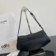 Celine Teen Polly Supple Black Calfskin 29.5x14.5x3cm - 4