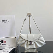 Celine Teen Polly Supple White Calfskin 29.5x14.5x3cm - 1