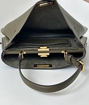 Fendi Peekaboo Soft Large Green Leather Bag 40.5x13x28cm - 2